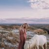Dusty Pink Maxi Dress Bohemian Evening Belted Bridesmaid