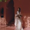 Off White Open Angel Sleeve Dress Boho Bridal