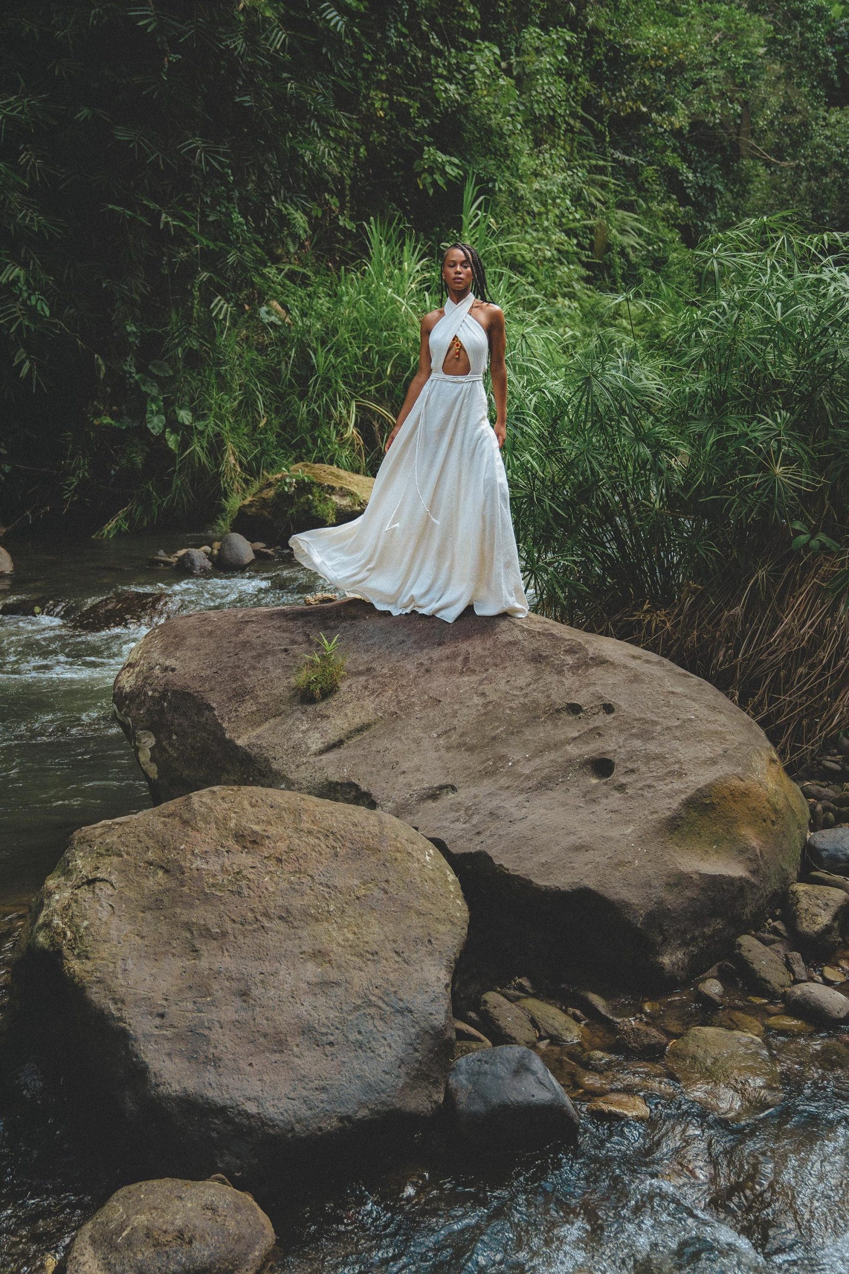 Off White Harmonia Dress Organic Boho Wedding Beach Off White Harmonia Dress Organic Boho Wedding Beach