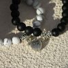 Custom Couple Initial Magnetic Bracelet Engraved Matching Gift