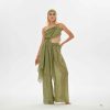 Boho Gypsy Set Pants Top Handwoven Cotton Two