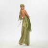 Boho Gypsy Set Pants Top Handwoven Cotton Two