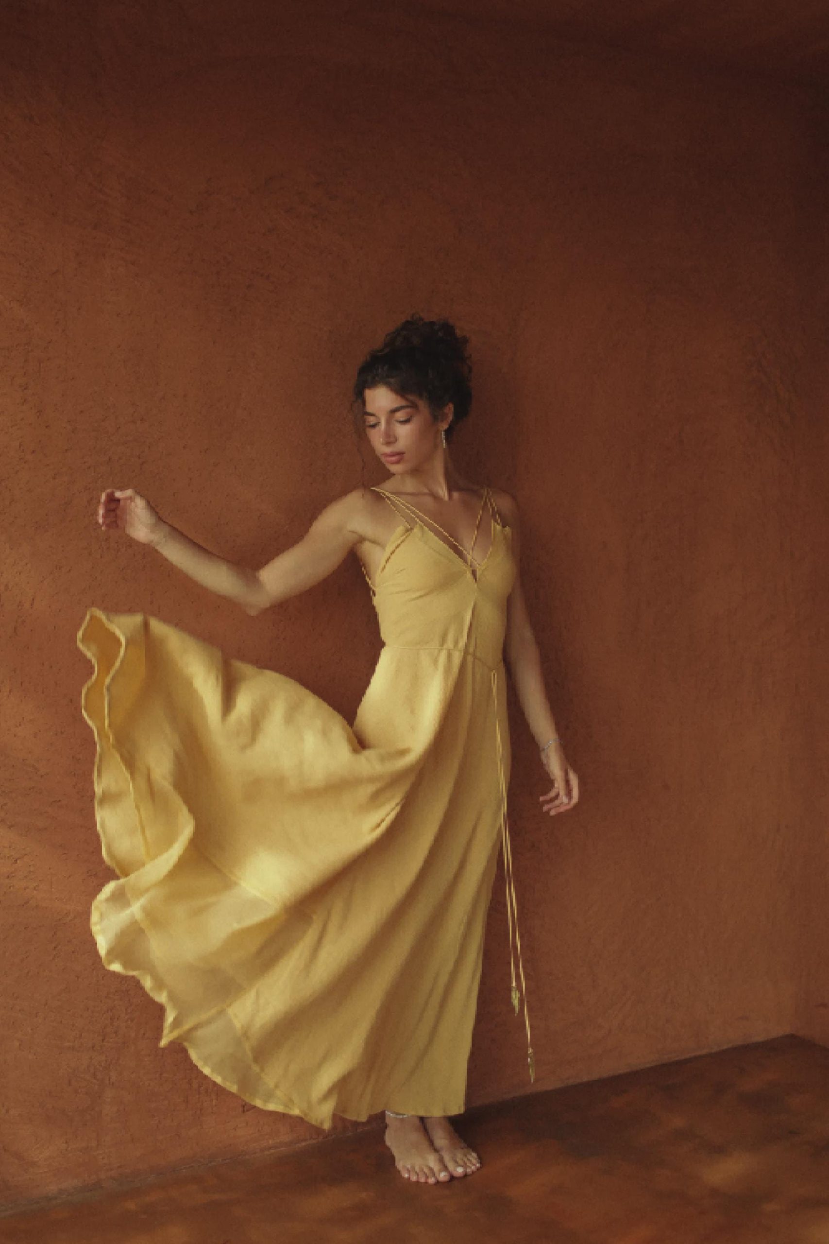 Yellow Gold Padma Dress Bohemian Goddess Beach Resort Yellow Gold Padma Dress Bohemian Goddess Beach Resort
