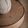 Sterling Silver Infinity Necklace Pave Interlocking Charm Diamond