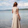 Linen Dress With Pockets Midi Clothing For Women