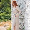 Linen Shirt Dress Button Down Long Sleeve Maxi