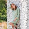 Linen Button Down Dress Shirt Women Long Sleeve
