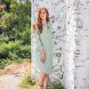 Linen Button Down Dress Shirt Women Long Sleeve