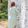 Linen Button Down Dress Shirt Women Long Sleeve