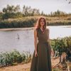 Ready To Ship Wrap Linen Dress Maxi Summer