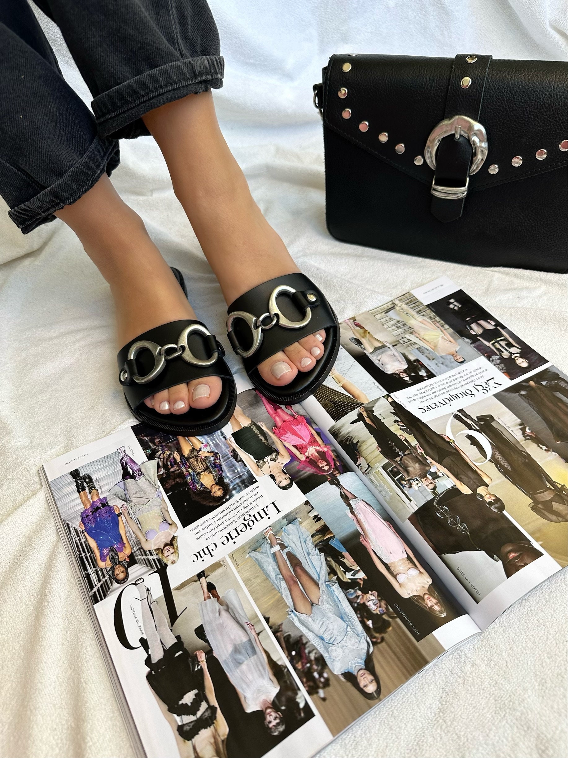 Handmade Sandals Black Summer Shoes Full Grain Leather Handmade Sandals Black Summer Shoes Full Grain Leather