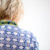 Plus Size Long Hand Block Print Kimono Robe