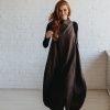Heavyweight Linen Dress Women Balloon Style With Pockets