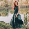 Handmade Double Wrap Linen Dress: Stylish Summer Clothing