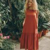 Purple Linen Dress For Women: Sleeveless Summer With