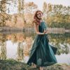 Handmade Double Wrap Linen Dress: Stylish Summer Clothing