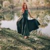Handmade Double Wrap Linen Dress: Stylish Summer Clothing