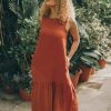 Purple Linen Dress For Women: Sleeveless Summer With