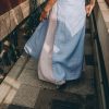 Light Blue Linen Maxi Shirt Dress: Boho Tunic