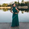 Minimalist Linen Maxi Dress Sleeveless Cowl Neck Summer